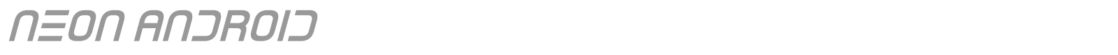 Neon Android font preview